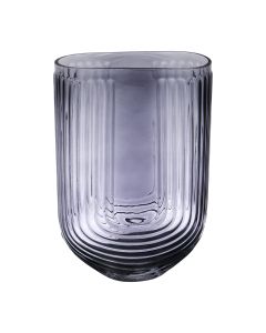 Solid Vase grey h24 d16x8 (cc)