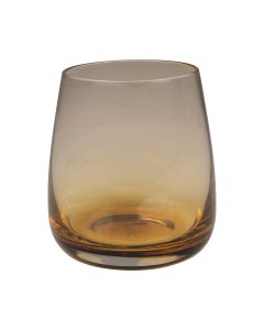 Smoke Waterglass Amber H9,5 B8,5