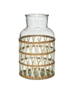 Rattan Bottle Vase maeve h25,5 d15