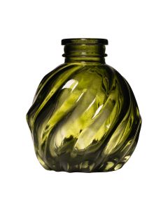 Gabi Swirl Bottle Vase green h8 d6