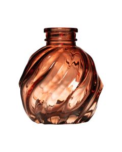 Gabi Swirl Bottle Vase roze h8 d6