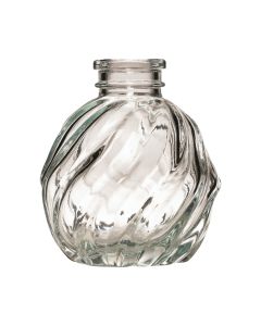 Gabi Swirl Bottle Vase clear h8 d6