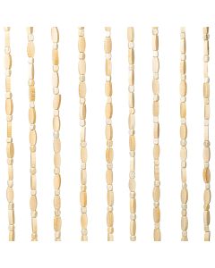 Wooden Pearls Mosquito Curtain sand 90x200cm