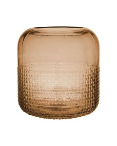 Elaine Structured Bottom Vase amber h18 d17