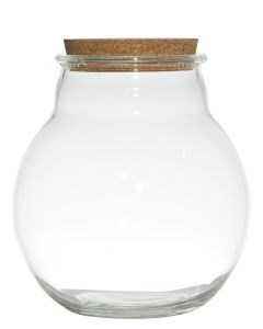 Bubble With Cork Ball Vase h21,5 d19