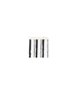 Chenille Stripe Caravan Curtain white/grey 56x180cm