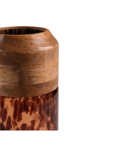 Leopard Mango Vase h25,5 d15 (cc)