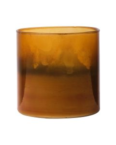 Tealightholder gold amber h10 d10