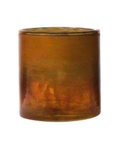 Top Tealightholder gold amber h10 d10