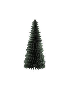 X Mas Tree Decorative paper ornament dark green 130cm