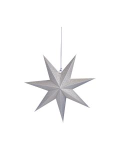 Paper Dots Star Decorative paper ornament silver glitter 45cm