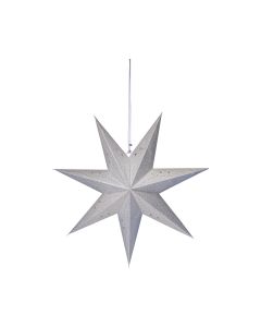 Paper Mini Star Decorative paper ornament silver glitter 45cm