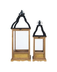 Lantern 26x26x70 / 18x18x53 cm (2) - set (2)