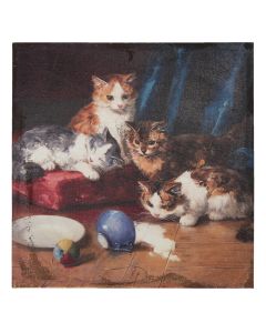 Painting with cats 60x3x60 cm - pcs     