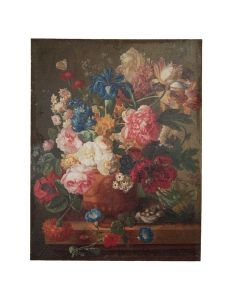 Painting vase with flowers 55x3x73 cm - pcs