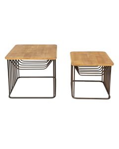 Side table (set 2) 53x53x44 / 42x42x38 cm - set (2) 