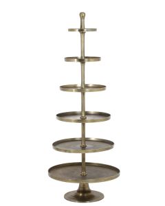 Stand 6 layers Ø80x200 cm HOKKSUND antique bronze