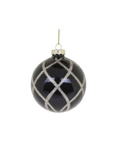 Christmas Bauble w. glitter squares