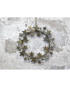 Wreath w. stars for hanging