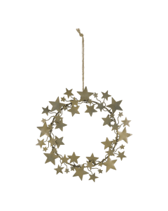 Wreath w. stars for hanging