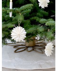 Christmas Tree Rug w. pine cone print