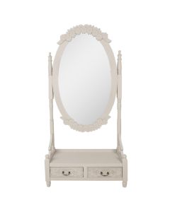 Mirror with drawer 85x30x180 cm - pcs     
