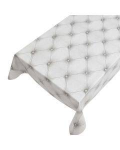 Chesterfield Pvc Tablecloth white 140cmx20mtr