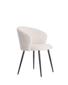 A - Dining chair 58x58x78 cm RADAJA cream+black