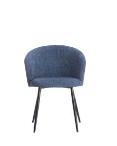 Dining chair 58x58x78 cm RADAJA dark blue+black