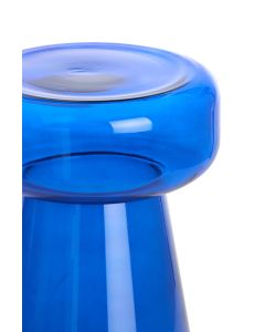 D - Side table Ø28x50 cm JAKOLA glass cobalt blue