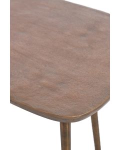 Coffee table 87x42x39 cm PUNO antique bronze