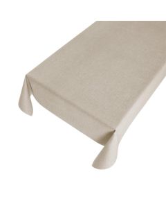 Linen Look Embossing Pvc Tablecloth sand 140cmx20mtr