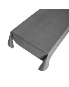 Linen Look Embossing Pvc Tablecloth donker grey 140cmx20mtr
