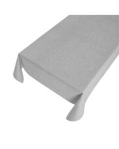 Linen Look Pvc Tablecloth licht grey 140cmx20mtr