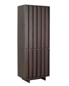 Cabinet 75x45x200 cm LAVINIO wood dark brown