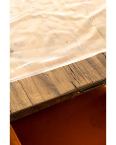 Clear foil 0,10mm Pvc Tablecloth transparant 140cmx30mtr