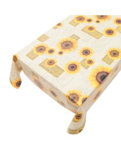 Sunflower Foam Pvc Tablecloth multi 140cmx20mtr