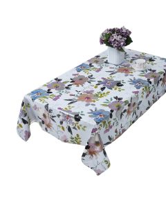 Embossed Flower - PVC Tablecloth Multi 137 xm x 20 mtr