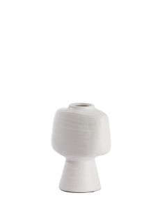 Vase deco 22,5x14,5x28,5 cm GANDORO ceramics matt cream