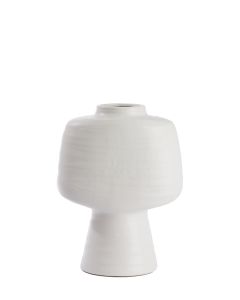 Vase deco 29,5x18x38,5 cm GANDORO ceramics matt cream