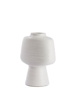 Vase deco 29,5x18x38,5 cm GANDORO ceramics matt cream