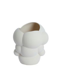 Vase deco 29,5x29x33 cm LUZZU matt cream