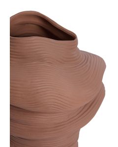 Vase deco 33,5x32x34 cm LUZZ matt terra