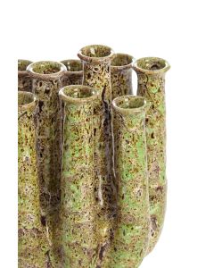 Vase deco 20x15x24 cm LEANJA ceramics green