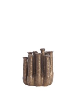Vase deco 25x17x30 cm LEANJA ceramics matt bronze