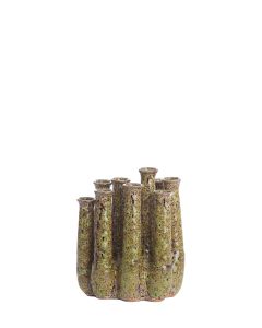 Vase deco 25x17x30 cm LEANJA ceramics green