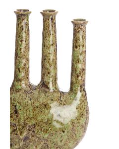 Vase deco 24,5x11,5x34,5 cm BEKAPO ceramics green
