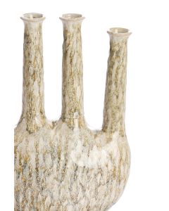 Vase deco 24,5x11,5x34,5 cm BEKAPO ceramics beige