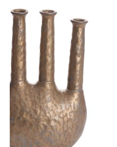 Vase deco 34x14x48 cm BEKAPO ceramics matt bronze