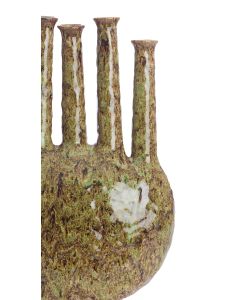 Vase deco 34x14x48 cm BEKAPO ceramics green